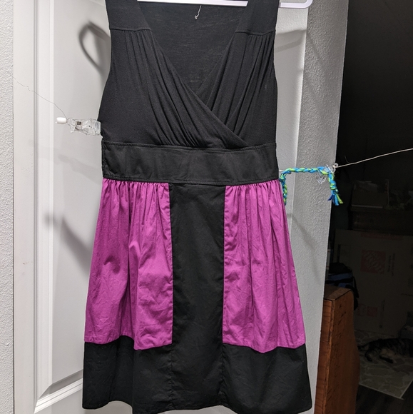 Dress, Women's, Size L, Knee Length, Like New, V-Neck, mini, Wrap, Color Block, - Picture 7 of 7